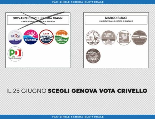 25 giugno 2017 a Genova : Io voto Gianni Crivello sindaco